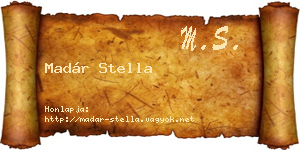 Madár Stella névjegykártya